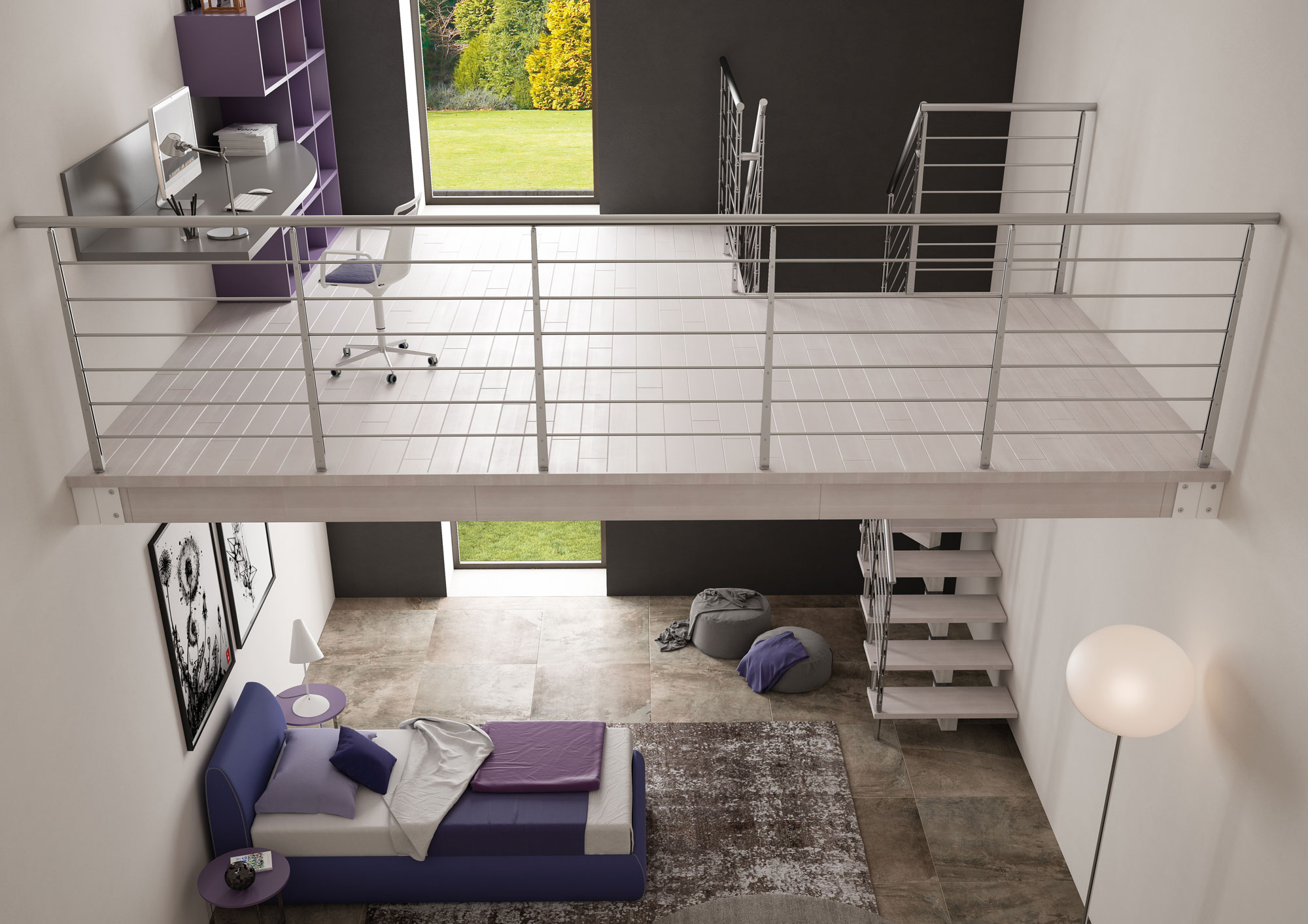 Soppalco Sbiancato con Diesis Wood Soppalco Sbiancato con Diesis Wood