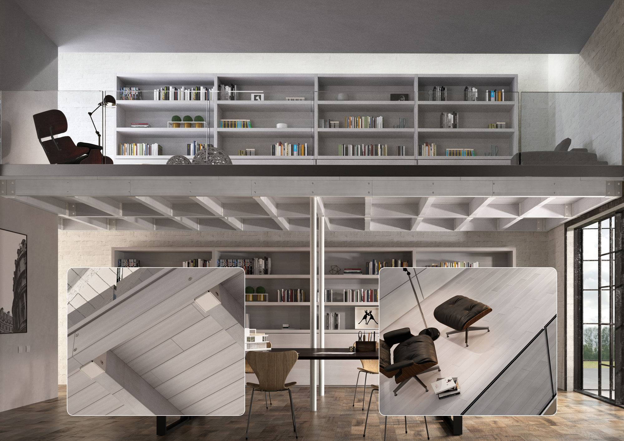 Soppalco Sbiancato Soppalco Sbiancato